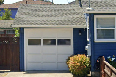 Inspiration for a timeless attached two-car garage workshop remodel in San Francisco