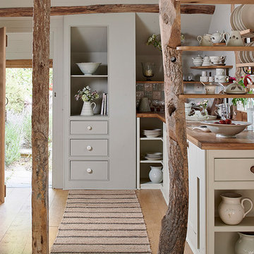 Use a runner to elongate a kitchen space