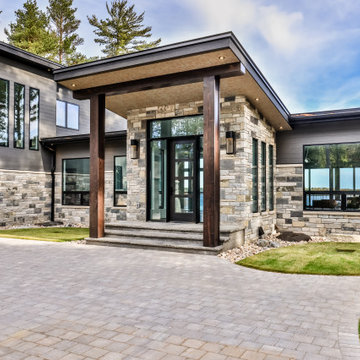 Modern Lake House - Main Entry