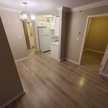 Move Out Deep Cleaning of a One bedroom plus Den Condo Located in Coquitlam BC C