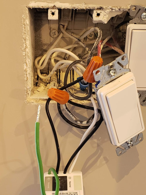 Smart Lightswitch Wiring Help, Changing A Light Switch No Ground Wire