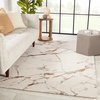 Jaipur Living Shattered Handmade Abstract Cream and Gold Area Rug 5'x8'