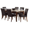 Steve Silver Clayton 7 Piece 78x42 Dining Room Set in Cherry