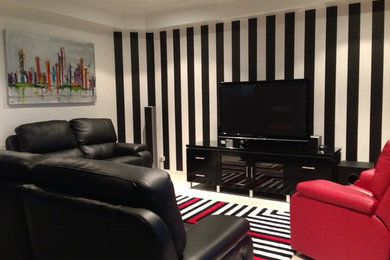 Black and White Striped Wallpaper - Brisbane