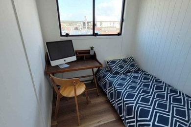 Design ideas for a modern bedroom in Other.