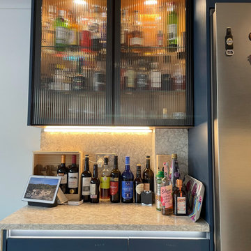 Billericay-Smooth lacquered Colour match handle trim- Parisian Blue