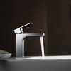 Blossom Brass Square Single Handle Bathroom Vanity Sink Faucet, Chrome