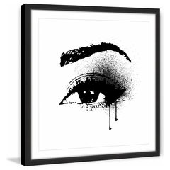 Black glitter lips, Open mouth, lips with teeth, make up, paint dripi Art  Board Print for Sale by AmandaGreenwood