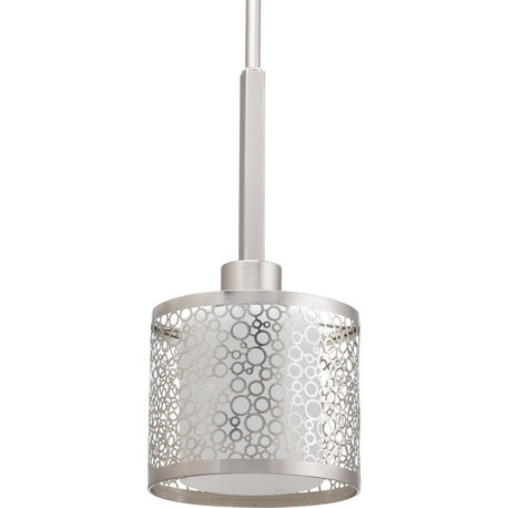 Mingle 1 Light Mini-Pendant in Brushed Nickel (P5038-09)