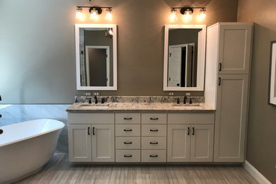 Inspiration for a modern bathroom remodel in Atlanta