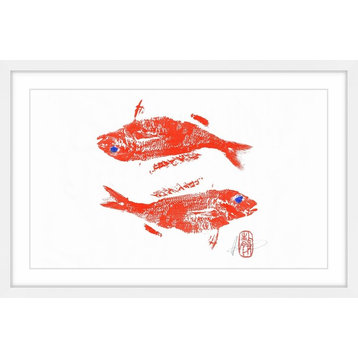 "Wrasse" Framed Painting Print, 36"x24"
