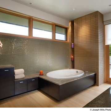 Master Bath Opening Onto A Roof Deck