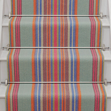 Roger Oates Chatham Azure stair runner in Sunningdale Berkshire