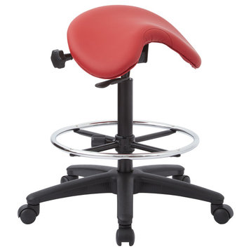 Pneumatic Drafting Chair With Adjustable Foot Ring, Dillon Lipstick