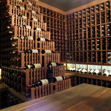 Waterfall Rack display flows to the decanting table