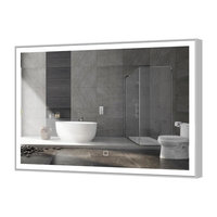 York Bathroom Mirror With LED Light, 48"x36"