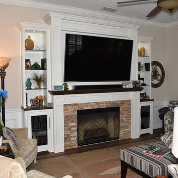 Fireplace Surround and Entertainment Center