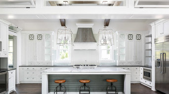White kitchen with transoms