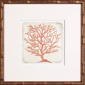 Coral in Gold Bamboo #4 Artwork