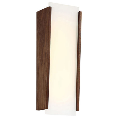 Elysia 1 Light LED Wall Sconce in Dark Walnut