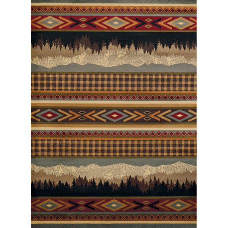 Affinity Spring Mountain Rug, Multi (750-06175), 5'3"x7'2"