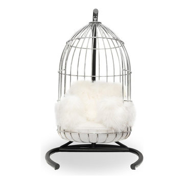 MG+BW MITCHELL GOLD + BOB WILLIAMS BASTILLE CHAIR IN TIBETAN FUR