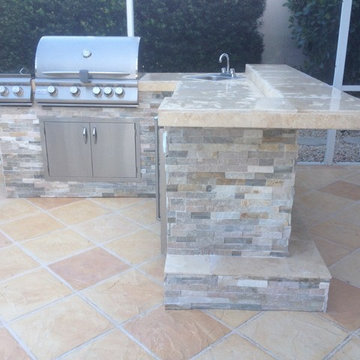 Outdoor BBQ Grill Island 8x8