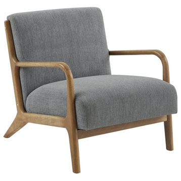 INK+IVY Novak Mid-Century Modern Accent Lounge Chair, Grey