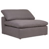 Clay Slipper Chair Livesmart Fabric Light Grey
