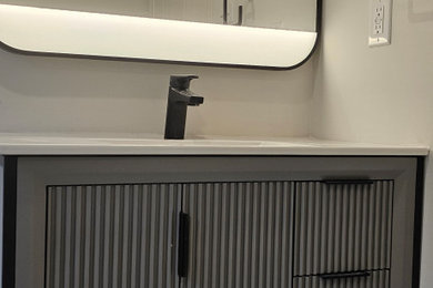 Bathroom Flooring & Vanity Project
