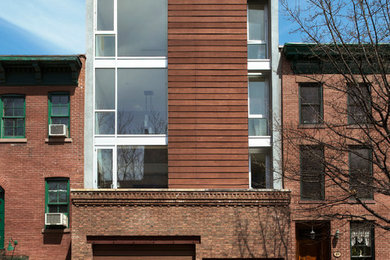 Contemporary exterior home idea in New York