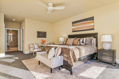 Inspiration for a transitional bedroom remodel in Other