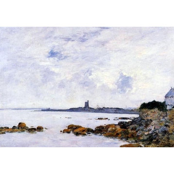 Eugene-Louis Boudin Saint-Vaast-la-Houghe the Rocks and the Fort Wall Decal