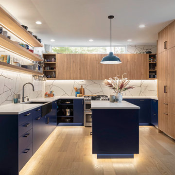 Navy Working Kitchen