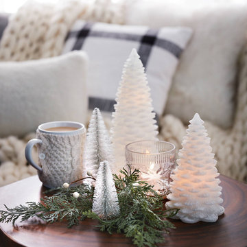 White & Cream Holiday Living Room Decor Collection - Threshold™