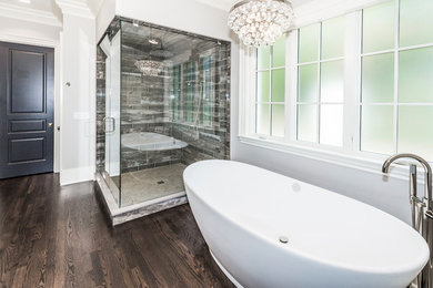 Inspiration for a transitional bathroom remodel in Other