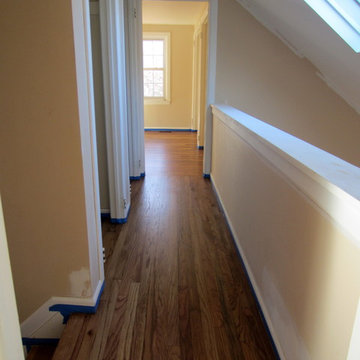 EAST HAMPTON: RUSTIC RED OAK REFINISHED WITH FRUITWOOD STAIN AND BONA TRAFFIC HD