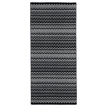 Keith Black and White Towel and Mat Collection, Color 601, Bath Mat