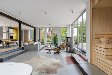 Modernes Wohnzimmer in Düsseldorf