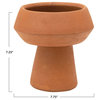 Handmade Terra-cotta Footed Vase