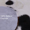 Organic Natural Hair-On Cowhide Area Rug 6' 9" X 5' 6" C1508