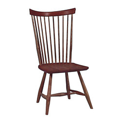 Contemporary Fan Back Side Chair - Dining Chairs