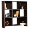 Sauder Beginnings 9 Cubby Storage Organizer in Cinnamon Cherry Finish