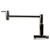 Polished Stainless Steel Retractable Pot Filler Faucet