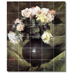 Picture-Tiles.com - William Chase Flowers Painting Ceramic Tile Mural #274, 60"x72" - Mural Title: Flowers Aka Roses