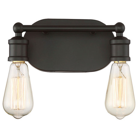 2-Light Vanity Fixture, Oil Rubbed Bronze