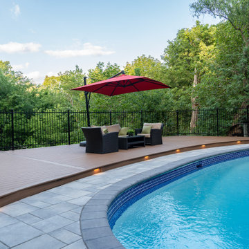 Elegant Poolside Outdoor Living Retreat