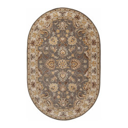 Caesar Olive Oval Area Rug - Area Rugs