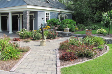 This is an example of a traditional landscaping in Boston.