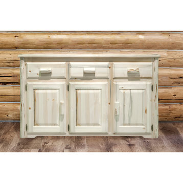 Montana Collection Sideboard, Clear Lacquer Finish